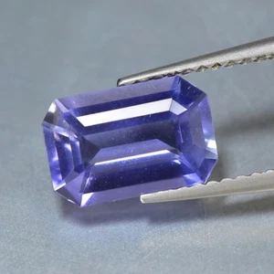 1.79Ct Octagan_Superb 100% Natural Intense Blue Iolite Loose Gemstone - Picture 1 of 1