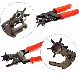 PINZA FUSTELLATRICE FORATRICE A FUSTELLA PER CINTURA BUCARE FORARE FARE BUCHI - Foto 1 di 2