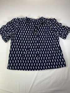 Camicetta margherita con volant J Crew taglia L stile boho - Foto 1 di 7