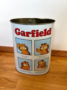 Vintage 1978 Cheinco USA Garfield Metall Mülleimer - Bild 1 von 11