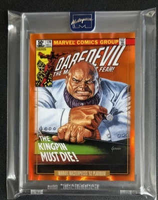 2024 Skybox Marvel Masterpieces 92 Platinum -KINGPIN- PMG ORANGE LAVA 3/25 RARE - Image 1 of 4