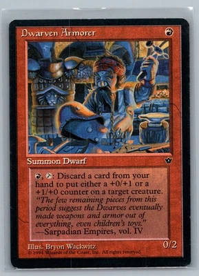 MTG Dwarven Armorer Fallen Empires LP - Image 1 of 2