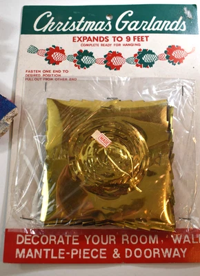 Vintage Christmas GARLAND Expands To 9 Feet Never Opened  Made In JAPAN - Image 1 of 2