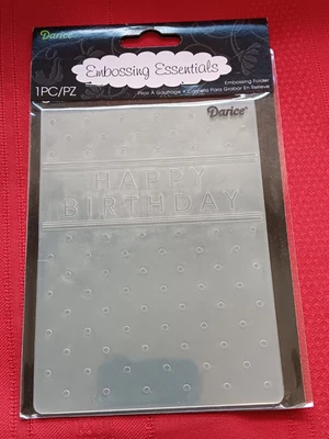 CARPETA DE ESTAMPADO DARICE -4,25" X 5,75" - FELIZ CUMPLEAÑOS 1215-45 - FIESTA Foto 1 de 2