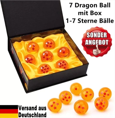 7 Dragon Ball 1-7 Sterne Bälle Kugeln Crystal Balls mit Box Weihnachten Geschenk