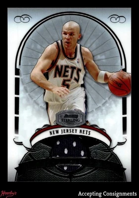 2007-08 Bowman Sterling #JK Jason Kidd Camiseta Usada en el Juego Redes Pr/385* Foto 1 de 2