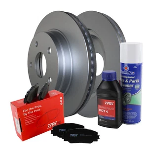 Front Brake Kit 336mm Disc Rotors and TRW Pro Metallic Pads For Dodge Ram 1500 - Picture 1 of 8