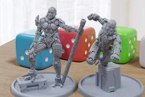Artemis - 3D Printed Mini - Cyberpunk/Sci-Fi - Tabletop Miniature Wargaming - Picture 1 of 7