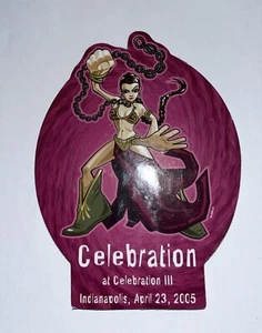 Lucasfilm Star Wars Celebration III Leia Slave Art Coaster - Picture 1 of 5