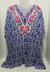 Nanette Lepore Swimsuit Cover Up Caftan Sz M (i19) - Picture 1 of 4