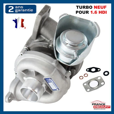 PARTSLINE TURBO NEUF pour Peugeot 1007 206 207 3008 307 308 407 5008 Partner 1.6 HDi