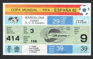 1982 world cup COMPLETE TICKET Italy v Argentina game 39 Maradona Good Condition - Picture 1 of 2