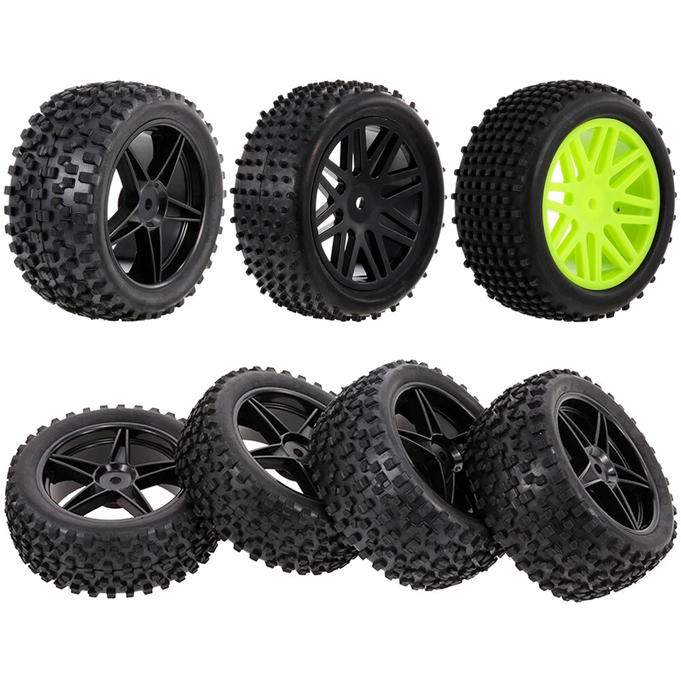 4x 85mm Reifen Radreifen für Wltoys 144001 124019 104001 RC Car 1/10 Buggy HSP - Bild 1 von 4