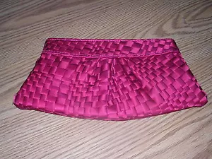 Lauren Merkin Eve Borsa Cordiale/Pochette in Raso Tessuto Rosso - Foto 1 di 3