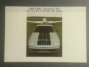 1976 Porsche 924 Showroom "Before Taking Off..." Sales Folder English - RARE!! - Picture 1 of 3