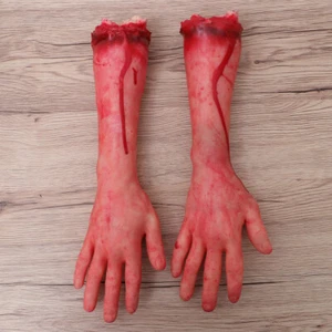 2 Pcs Severed Hand Toy Bloody Arm Halloween Prop Hands Party Decorations Baby - Picture 1 of 12