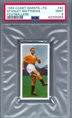 Cadet Sweets SC #044 1959 PSA 9 Stanley Matthews Blackpool 44 Foto 1 de 2