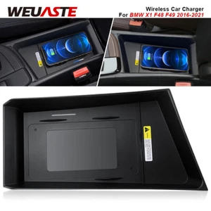 Consola central de cargador rápido para BMW X1 F48 F49 2016-21 cargador inalámbrico 15W - Imagen 1 de 12