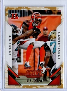 2015 Score Short Print Photo Variations Desert Camo AJ Green #180 - Picture 1 of 1