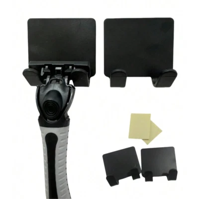 2 X клейкий держатель бритвы настенное крепление ванной для душа крюк Gillette бритва - Изображение 1 из 4