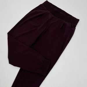 Pantalones de chándal Athleta para mujer 4 granates ciruela Aliso cintura elástica viaje atletismo - Imagen 1 de 8