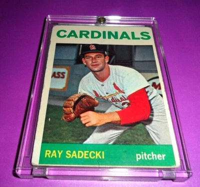 1964 Topps Blank Back Proof  Error STL CARDINALS RAY SADECKI - Image 1 of 2