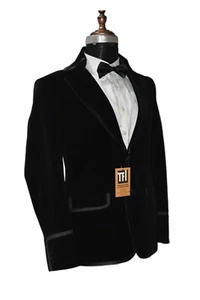 Special Gift For Him Dr Who Style Black Smoking Jackets Wedding Party Wear Coat - Picture 1 of 4