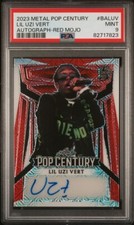 2023 LEAF POP CENTURY LIL UZI VERT RED MOJO AUTO AUTOGRAPH #1/2 PSA 9 RAPPER