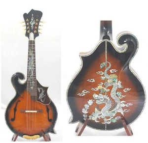 Alulu F5 style Mandolin Solid Mango wood & Spruce top, dragon inlaid, NF5MI69-71 - Picture 1 of 20