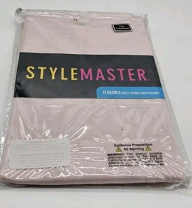 Belle Maison StyleMaster Elegance Voile Layered Ascot Balance 60"X24" Color Pink - Picture 1 of 3