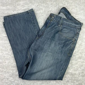 Levis 514 Mens Size 38x30 Light Gray Broken In Mid Rise Straight Leg Denim Jeans - Picture 1 of 8