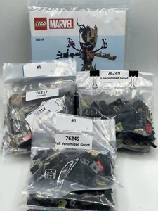 Lego Marvel I Am Groot, Venomized Groot and Half Venomized Groot - 3 Groots!!! - Picture 1 of 6