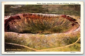 Cartolina Meteor Crater tra Flagstaff e Winslow Arizona - Foto 1 di 2
