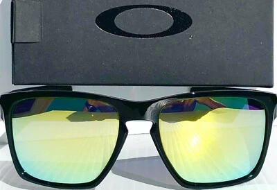  Oakley SLIVER XL Shiny Black POLARIZED Galaxy FIRE 2 lens set Sunglass 9341 - Image 1 of 4