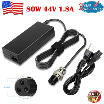 44V 1.8A 3-Pin Lead Acid Battery Charger For 36V Electric Scooter E-bike Bicycle - Image 1 of 4