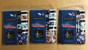 Lot of 3 Total 9 Andrew Scott Basics Boys Classic Full Cut Briefs Size 2T-3T - Picture 1 of 8