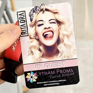 Rita Ora Tour VIP Guest Pass Concert Pop Music Memorabilia Vintage Festival Rare - Picture 1 of 3