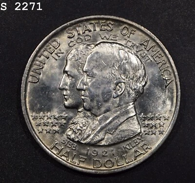 1921 Alabama Commemorative Silver Half Dollar "VCH BU" *Free S/H After 1st Item* - Image 1 of 2
