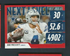2020 Score NFL Football RED FOIL # NLS-DP Dak Prescott Next Level - Picture 1 of 1