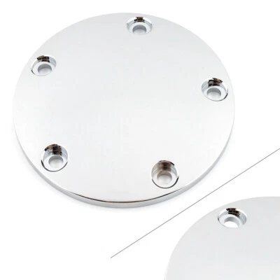Chrome Domed Timing Point Cover for Harley Twin Cam Softail Dyna 99-17 Silver US — 第 1/4 张图片