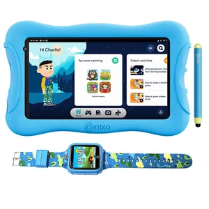 Contixo V10+ 7" Inch Kids Tablet & KW1 Smart Watch, Camera, Apps & Games - Picture 1 of 26