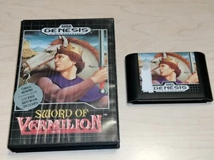 Sword of Vermilion Sega Genesis original juego cartucho y caja - sin manual - Imagen 1 de 4