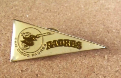 SD San Diego Padres pennant lapel pin MLB - Image 1 of 4