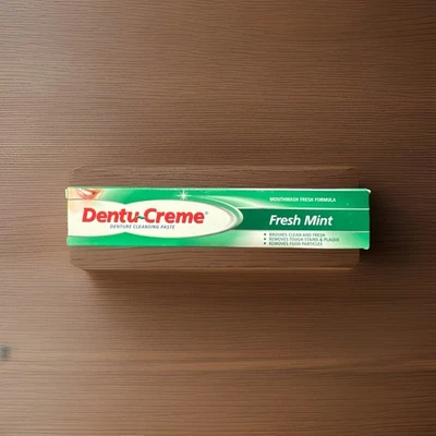 Pasta limpiadora dentadura Dentu-Crème sabor menta - 75 ml para fresco Foto 1 de 2