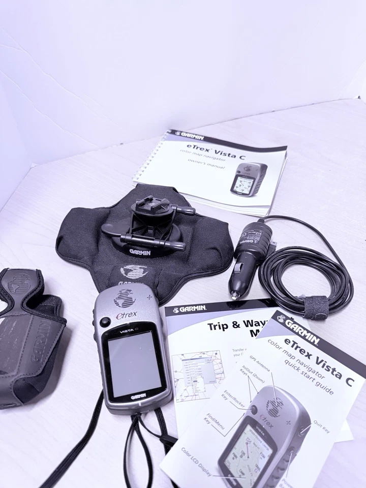 Garmin etrex Vista C Hiking GPS w/ accessories,  handheld GS unit - Image 1 of 4