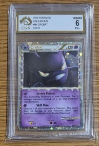Pokémon Card Crobat Prime 84/95 HGSS Unleashed Holo Rare EX+ - Picture 1 of 2