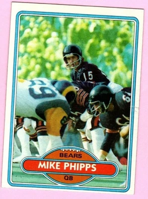 1980 Topps Mike Phipps #422 Chicago Bears - Free Shipping - Image 1 of 2