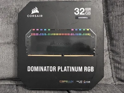 Corsair Dominator Platinum 32GB RGB DDR4 3200 MHz PC RAM Memory (2 x 16GB) CL16 - Image 1 of 4
