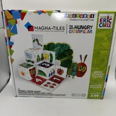 MAGNA-TILES The Very Hungry Caterpillar Eric Carle DOUBLE SIDED  TILES 16 PIECES - Image 1 of 4