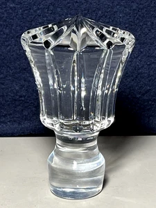 Vintage Clear Crystal Bottle Decanter Stopper 3-5/8" Heavy - Picture 1 of 6
